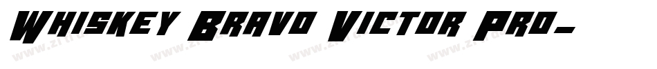Whiskey Bravo Victor Pro字体转换